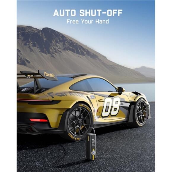 Tire Inflator Portable Air Compressor, 1 Min Fast Inflation, 150PSI Cordless - Picture 4 of 7